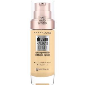 Maybelline Dream Radiant Liquid Fondotinta Idratante 21 Nude 30ml - Finish Satinato e Durata 12 Ore