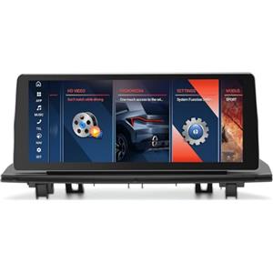 Erisin Qualcomm 10.25 Android 14 8-Core 4GB+64GB Autoradio Bluetooth 5.1 per BMW X1 F48 (2016-2017) NBT Supporta GPS Navigatore IPS iDrive OEM Wireless CarPlay Android Auto WiFi DAB+ USB Canbus DSP