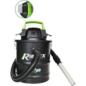 RIBIMEX Aspiracenere a Batteria RBAT20 PRBAT20/CENSB, Nero, 40 W, 15 Liters, 81 decibeles
