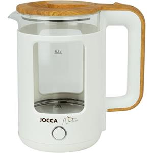 Jocca, Bollitore Elettrico 1,8L Linea Nature, 1500W, Base Girevole 360°