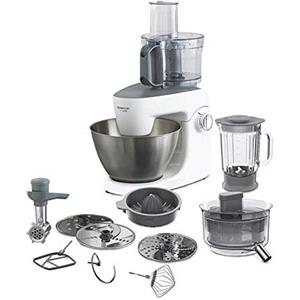Kenwood KHH326WH Impastatrice Planetaria MultiOne, Robot da Cucina Mixer, con Food Processor, Centrifuga, Frullatore, Spremiagrumi e Tritacarne, 1000 W, 4.3 Litri, Plastica, Bianco