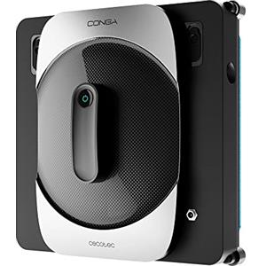 Cecotec Conga Windroid 1290 Robot Lavavetri Intelligente DoubleSpray Connected, 72 W, Design Quadrato, Doppio Getto, Controllo con App e Telecomando, 4 Sistemi di Sicurezza