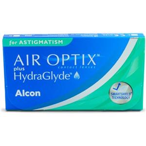 Air Optix Plus HydraGlyde for Astigmatism Lenti a Contatto Mensili, 6 Lenti, BC 8.7 mm, DIA 14.5 mm, CYL -0.75, Asse 70, +4.75 Diopt