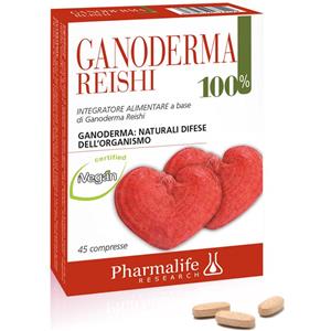 Pharmalife Ganoderma Reishi 100% - Integratore Naturale in 45 Compresse per il Benessere delle Difese Immunitarie