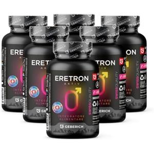 ERETRON AKTIV (4 Pacchi) Eretron Aktiv - Migliora la Potenza e la Qualità della Vita Sessuale - 30 Capsule - con Radice di Maca, L-arginina, Serenoa Repens - Integratore Alimentare