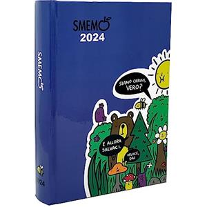 Smemoranda Green Balloon Special Edition - Diario Scuola 2023-2024, 16 Mesi, Settembre 23 - Dicembre 24, Formato Large 13 x 17,7 cm, Copertina a cura di Brodo, Colore Blu