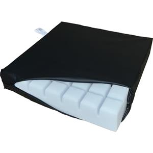 Gar Medical Cuscino antidecubito scanalata Schiuma a memoria- Cuscino ortopedico impermeabile per ulcere da pressione nella zona lombare e coccige