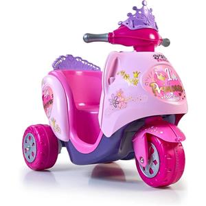 FAMOSA Feber Scooty Little Princess - Trimoto Elettrico 6V per Bambine, Design a Tema Principessa, Velocità Massima 2 Km/h, Batteria Inclusa