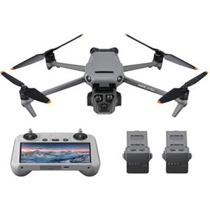 DJI Mavic 3 Pro Fly More Combo con DJI RC (radiocomando con schermo), drone con tripla fotocamera e Hasselblad con CMOS da 4/3, trasmissione video fino a 15 km, 3 batterie, Stazione di ricarica ecc.