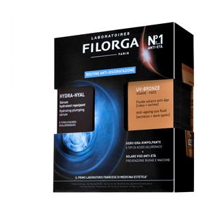 Filorga Cofanetto Hydra-Hyal UV Bronze - Siero Idratante 30ml e Crema Solare SPF50 40ml