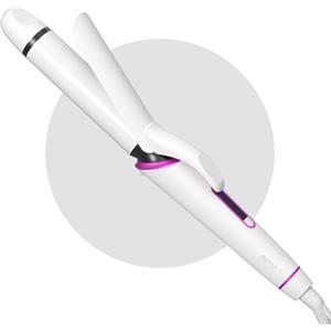 NOVUS Ferro arricciacapelli in ceramica da 32 mm, ferro arricciacapelli e ferro arricciacapelli 2 in 1, 5 temperature regolabili in ferro ondulato con display digitale per capelli lunghi e corti,