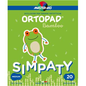 Pietrasanta Pharma Ortopad Simpaty Cerotto Occlusore Autoadesivo Junior 5x6,7 cm - 20 Pezzi per Ambliopia e Strabismo