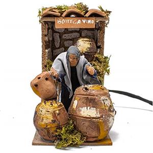 Joy Christmas Pastore per Presepe in Movimento Il Bottaio 14 cm x 9 cm Terracotta