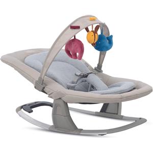Inglesina Sdraietta Lounge Butter - Dondolo Musicale per Neonati con Vibrazione e Schienale Reclinabile