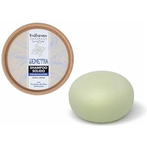 Vallescura Handmade Shampoo Solido Seboregolatore Purificante Capelli Grassi Demetra, cute grassa 70 g - Vallescura Handmade - Naturale, Vegano, Plastic Free, Cruelty Free - Made in Italy