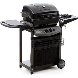 Sochef Piùsaporillo Barbecue, Sistema di Cottura a Pietra Lavica, Nero, 52x122x103 cm