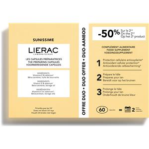 Lierac Sunissime - Integratore Alimentare per Preparare e Prolungare l'Abbronzatura - 60 Capsule