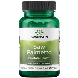 SWANSON Saw Palmetto 320 mg - Integratore Naturale per Prostata e Capelli, 60 Capsule Morbide