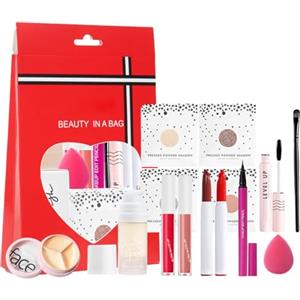 Azonelife 14 Pezzi Set di Trucchi con Confezione Regalo, Kit per Trucco Tutto in Uno, Trousse di Trucchi Completo Sorpresa Regalo, Kit di Bellezza Cosmetici per Principianti Essenziale, per Occhi/Viso/Labbra