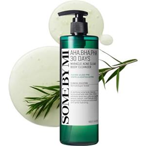 SOME BY MI AHA BHA PHA 30 Days Miracle Acne Clear Body Cleanser - 400ml - Detergente corpo quotidiano coreano con tea tree - Purifica il sebo e le impurità - Cura coreana