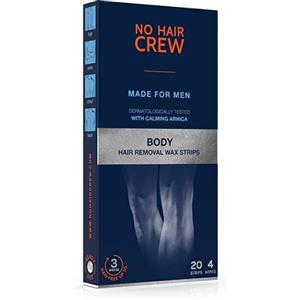 AURORA SRL No Hair Crew Body Hair Removal Wax Strips Strisce Depilatorie 20 Strisce E 4 Salviette