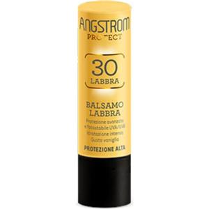 Angstrom Balsamo Solare Labbra SPF 30 - Protezione UV, Aroma Vaniglia, 5 ml