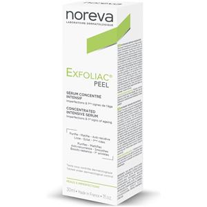 Noreva Exfoliac Peel Siero Concentrato Intensivo 30 ml - Riduce Imperfezioni e Segni dell'Invecchiamento per Pelli Sensibili