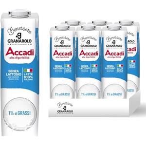 Granarolo Latte UHT Accadì Senza Lattosio, 6 x 1000ml