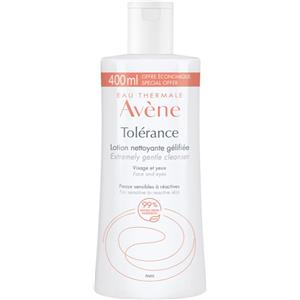 Avène Tolerance Lozione Detergente in Gel 400ml - Deterge e Strucca per Pelli Sensibili con 99% Ingredienti Naturali