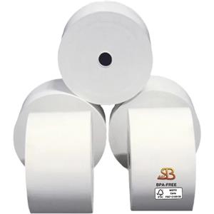 SABACART Rotolo carta termica BPA free 55gr per ricevute carburante 59,5mm x 120m - Conf. 24 pz