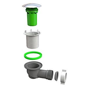Bonomini 5890CR80B2 Piletta per Piatti Doccia, Bianco/Cromato