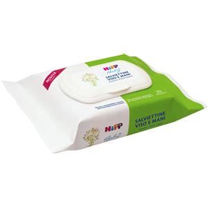 HiPP Salviettine Viso e Mani - 20 Pezzi, Morbide e Delicate con Estratto di Mandorle Dolci