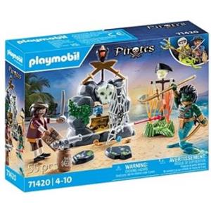 Playmobil 71420 Nascondiglio del Tesoro Pirata - Set da Gioco Avventura per Bambini dai 4 Anni