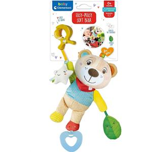 Clementoni Orsetto Morbido Peluche Sonaglino per Neonati