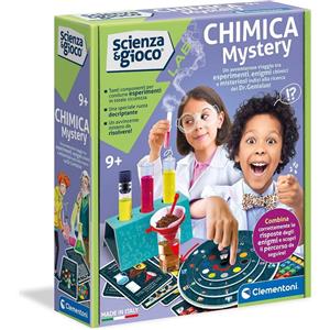 Clementoni Science Lab Mystery - Laboratorio di Chimica per Bambini dagli 8 Anni, Gioco Scientifico Multicolore