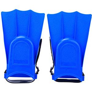 equlup 1 Paio di Pinne per Immersione in PVC, 19x11,5 Cm/7,48x4,53 Pollici Pinne per Snorkeling Pinne per Allenamento per Il Nuoto Pinne Tascabili Corte per 25-30 Iarde(25-30 Yard-Blu)