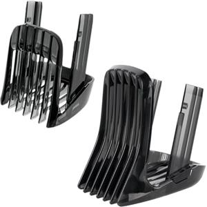 MEZOKUCEL 2 pettini di ricambio compatibili con Philips HC3400 HC3410 HC3420 HC3422 HC3426 HC5410 HC5440 HC5442 HC5446 HC5447 HC5450 7452 Tagliacapelli, per la famiglia (nero)