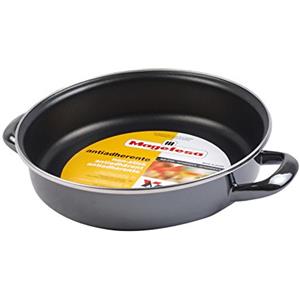 Magefesa Megafesa Glass - Pentola Bassa, Diametro 24 cm, Color Nero Crystal