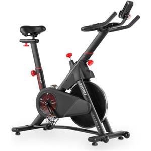 FITFIU Fitness BESP-250 - Indoor Bike con resistenza variabile e sistema di frenata magnetica per un uso intensivo. Connettività APP con Kinomap e Zwift e peso massimo dell'utente 120kg