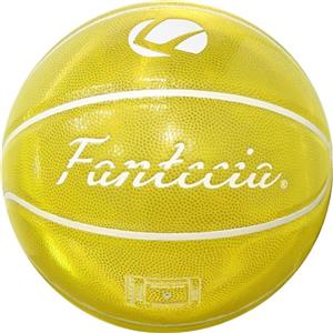Fantecia Pallone da Basket Taglia 7 con Pompa, Superficie Riflettente per Pallone Basket all'aperto e al chiuso, Basketball Ufficiale per Partite o Allenamento
