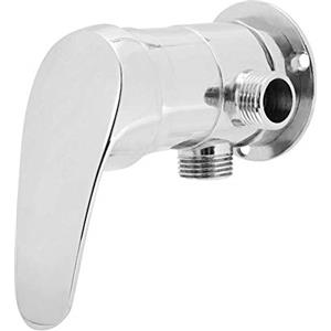 AUNMAS Valvola ad angolo in lega di zinco, Valvola deviatrice per soffione doccia 11,5x8,5x13cm Valvola angolare per bagno a 3 vie da G1/2in Valvola deviatore doccia per WC, bidet, aerografo