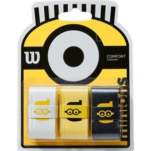 Wilson , Overgrip Minions Pro Per Racchette Da Tennis Confezione 3 Unisex Adulto, Muliticolour, NS