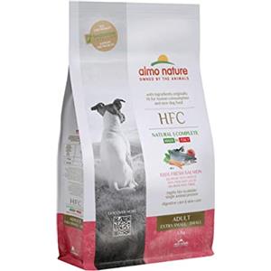 Almo Nature HFC Adult XS-S, Crocchette per Cani Adulti - Salmone Fresco - Sacco da 1,2 kg