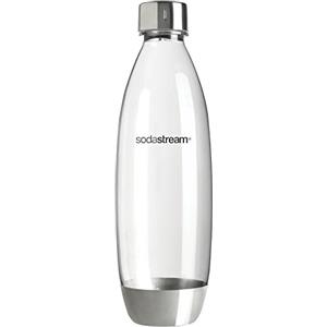 SodaStream Metal - Bottiglia per gasatore d'Acqua, Plastica e tappo in metallo, 1L, 1 Pezzo