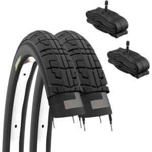 ECOVELO 2 COPERTONI 12 1/2 X 1.75 2 1/4 (47-203) + CAMERE AMERICA PNEUMATICI PER BICI CITY BIKE BIMBO BAMBINA MOUNTAIN BIKE