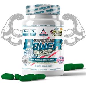 AS American Suplement | ANABOLIC POWER | Anabolizzanti Naturale | Gusto Neutro | Aiuta ad Aumentare la Tua Massa Muscolare | Arricchito con Ginkgo Biloba | 90 Capsule