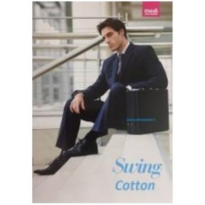 Medi Gambaletto Uomo in Cotone Blu Marine 18 mmHg Taglia 3 - Design a Costine e Comfort Elevato