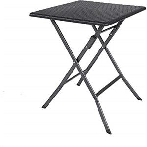 Sparmeile Tavolino Pieghevole, Colore: Nero, Circa 61 x 61 x 74 cm