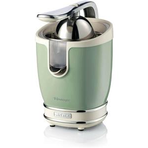 Ariete 413 Spremiagrumi Elettrico con Leva Salvagoccia Motore Silenzioso 85 Watt Design Vintage Verde