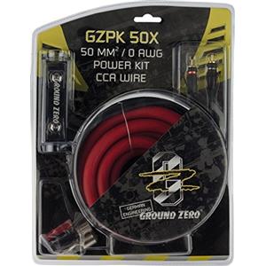 Ground Zero Kit Cavi Ground Zero GZPK 50X x amplificatore Cavo auto rca 0 awg Ø 50 mm² 50mm installazione auto